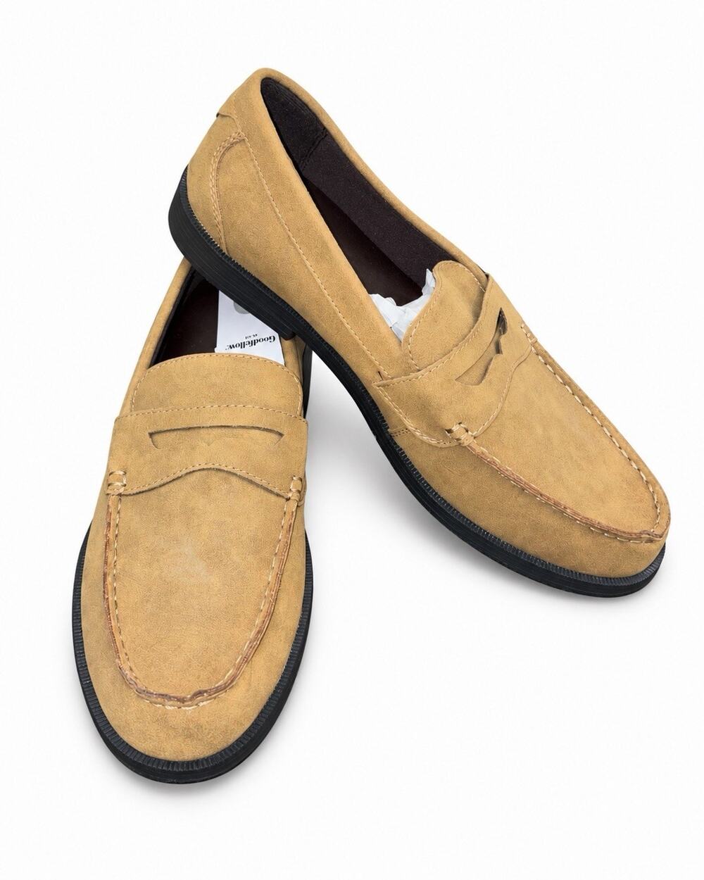 Goodfellow & Co Men’s Orson Penny Loafers Size 11.5 Tan Brown Memory Foam NWT